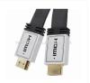Customerized logo HDMI A type with black flat wire
