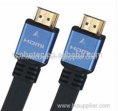 latest blue shell HDMI A type male to male flat cable