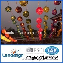 New High Qulaity Outdoor Decorative Led Garden Solar Light christmas outdoor led rattan ball string light