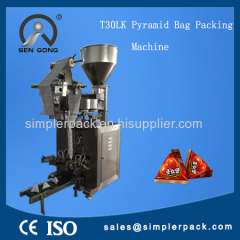 Automatic Solid Triangular Grain Packaging Triangle Tea Packaging Food Balls Packaging Machine One-off Beans Packing