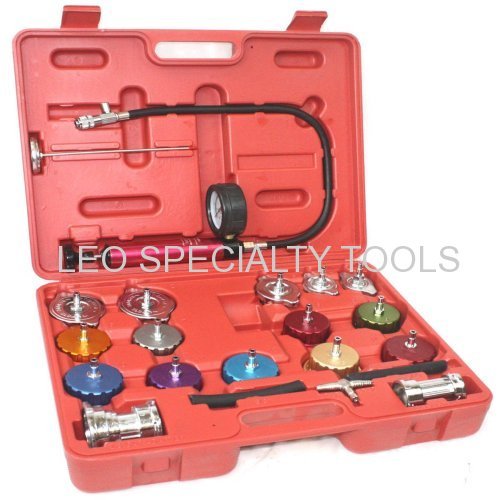 21pc Radiator Pump Pressure Leak Tester Checker Kit