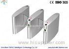 Half Height Rfid Glass Flap Barrier Turnstile Security Gate