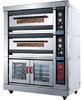 Custom 3.7KW Deck Commercial Gas Pizza Oven Stainless Steel Material