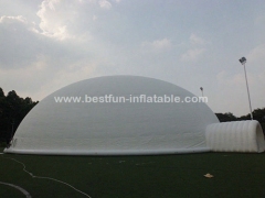 20m huge 0.55mm pvc tarpaulin white dome lgloo