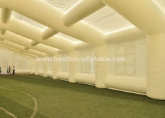Big white event used advertising inflatable tents
