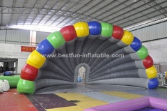 Colorful pvc inflatable stage tent for festival