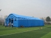 Inflatable warehouse tent for storage