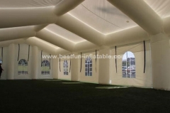 Durable fire resistant lighting inflatable party tent for wedding