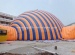 Inflatable sport tent for commercial