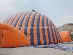 High temperature resistance dome inflatable tent