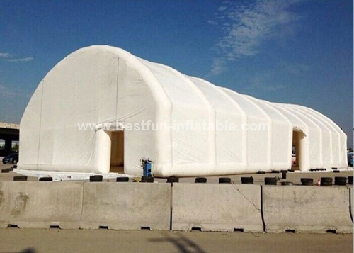 Large mobile white inflatable  tennis court tent