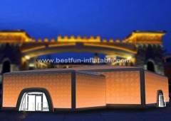 Novel lighting cube inflatable building event tent pvc