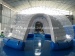 Inflatable yard tent white pvc tarpaulin