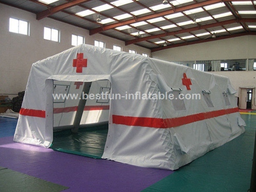 Traditional white hospital color inflatable tent