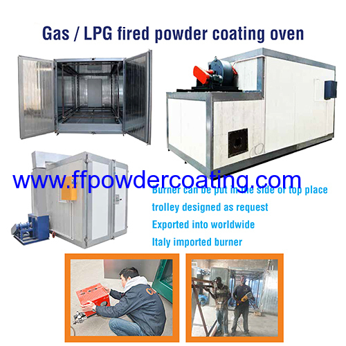 Gas/LPG fired powder coating oven