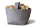 Large gray felt storage basket