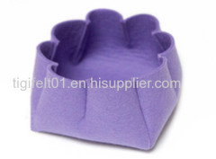 Small polyester felt storage bags