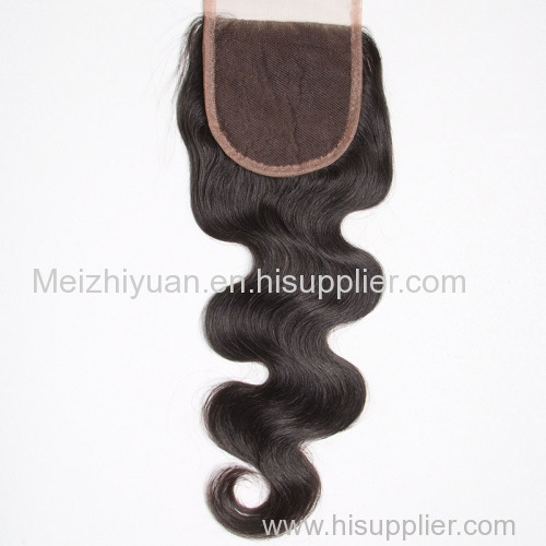 100% remy human hair weave bundles with lace closure weave
