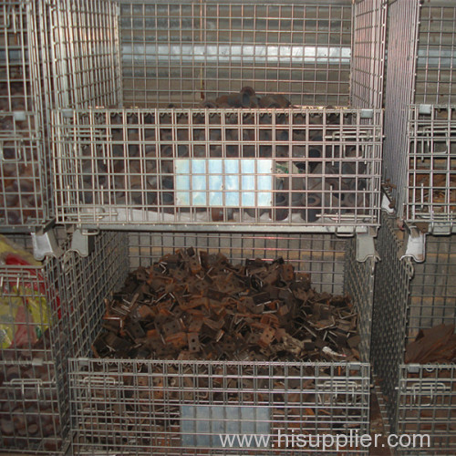 Steel mesh pallet mesh box wire frame bin wire mesh containers