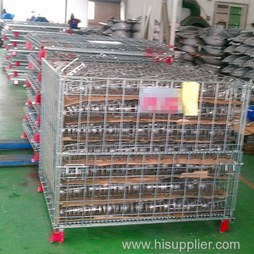 Steel mesh pallet mesh box wire frame bin wire mesh containers