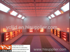 Infrared type spray booth