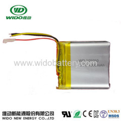 105050 li po battery 3.7V 5000mAh battery with UL ROHS CE UN CQC li-ion battery