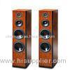 Native Rosewood Skin Floor Stand Home Theater Speaker Systems 150W Unique Design Box