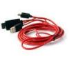 MHL Micro USB Cable To HDMI Red Color Hdmi 2m Cable For Samsung Galaxy S5 S4 S3 Note 3