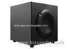 Black Glossy MDF 10inch Driver Amplifier And Subwoofer 150W 200Hz Frequency Response