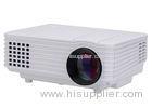 White Color HD Video Projectors / Movie Projectors For Home Support IPhone IPad Computer