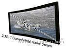 Cinemascope 130" Curved Cinema Screen / Black Projection Screen With HD Matte White