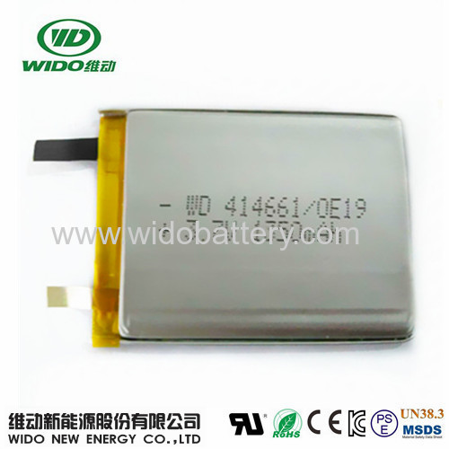 414661 lithium ion battery 1350mAh 3.7V li polymer batteries supplier