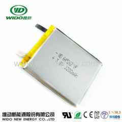 polymer battery 645262 voltage 3.8V lithium battery 3200mAh for power bank GPS tracking