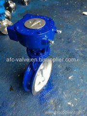 High Quality Triple Eccentric Stainless Steel Flanged Connected Butterfly Valve in stock