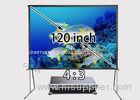 120" 4 / 3 Ratio Portable Outdoor Projection Screen With Flight Case