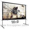 HD 150" 16 To 9 Fast Fold Projection Screen / Foldable Projection Screen With Floor Stand Aluminum F