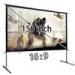 HD 150" 16 To 9 Fast Fold Projection Screen / Foldable Projection Screen With Floor Stand Aluminum F