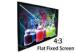 130" High Resolution 1981 x 2641mm Flat Projector Screen For 3D 4K Cinema