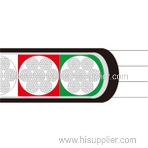 Type W Four-Conductor Flat Portable Power Cable 2kV