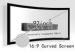Full HD 92" Diy Curved Projection Screen With Sound Penetration Fabric