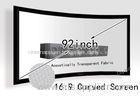 Full HD 92" Diy Curved Projection Screen With Sound Penetration Fabric
