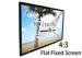 160 degree High Brightness 80'' 4 / 3 Flat Projection Screen With Black Velevt