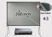 Ultra Large 200inch Rear Projection Screens 4 / 3 For 3d Full Hd Beamer