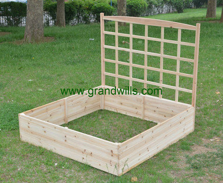 Square Raised Garden Bed Backyard Vegetable Planter