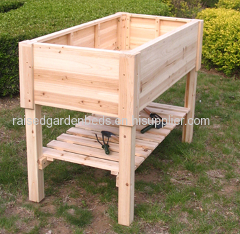 Rectangular Raised Garden Beds Backyard Vegetable Planter