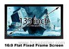 High Gain 135'' Flat Projection Screen 16 by 9 DIY Fixed Aluminum Frame
