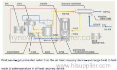 Tube-type heat recovery system for air compressor