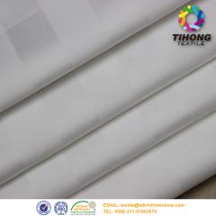 China satin stripe hotel bed sheet fabric