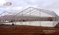 Aluminum warehouse tent for storage