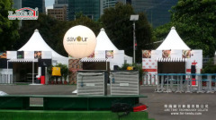 Pagoda tent 5x5m for catering with billboard